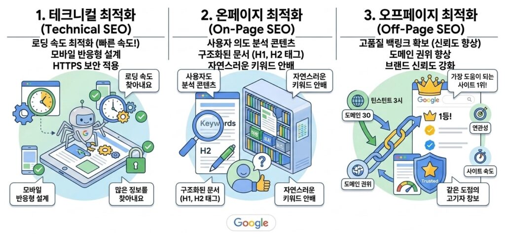 구글 검색 순위 핵심 요소